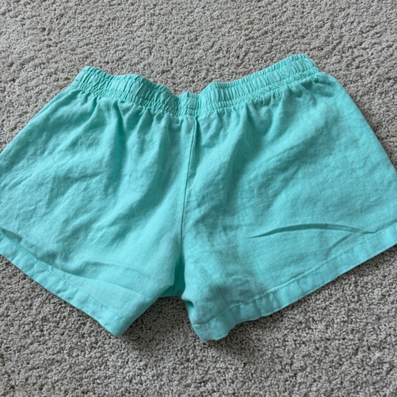 Lilly Pulitzer Linen drawstring shorts Aqua blue green Medium - Picture 5 of 11